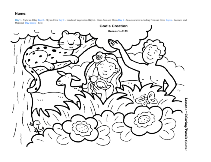 Animals of creation coloring book with crayons