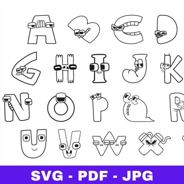 Animal alphabet j coloring pages printable