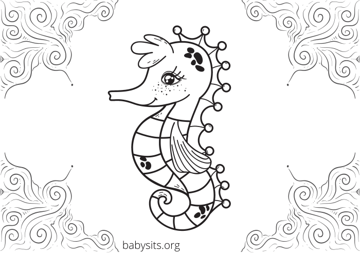 Free coloring sheets of sea animals