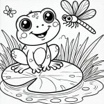 Animals and flowers coloring pages