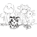 Stuffed animals coloring pages