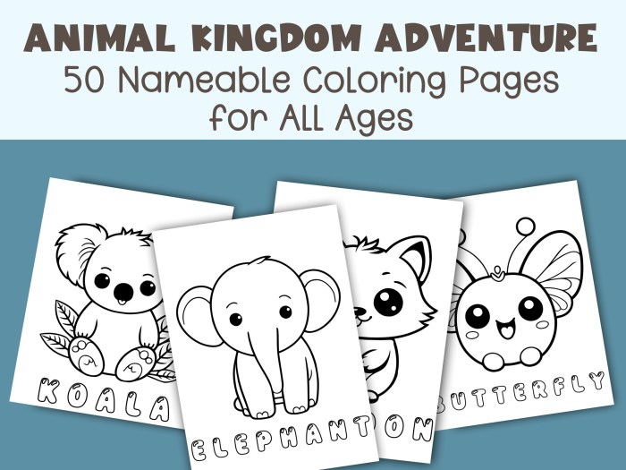 Animal coloring book cartoon