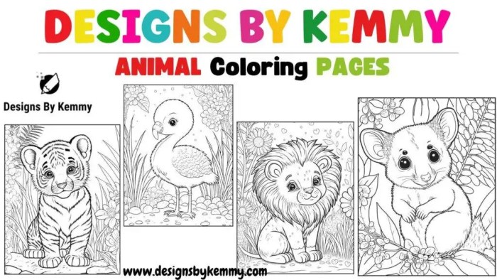 Animal coloring pages for boys