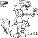 Animal jam coloring pages of greely