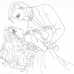 Anime brother and sister coloring page