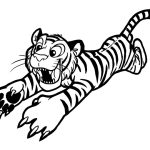 Animal coloring page tiger