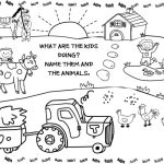 Coloring page farm animal