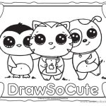 Coloring sheets animals cute