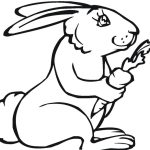 Animal coloring pages rabbit