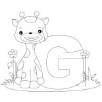 Animal alphabet coloring pages l