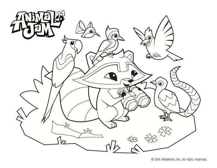 Jam animal coloring pages wolf printable