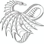 Anime dragon coloring pages