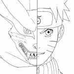 Coloring pages anime naruto kurama