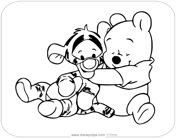 Animated baby tigers coloring pages