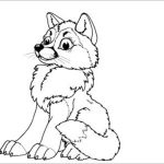 Firewolf anime wolf coloring pages baby