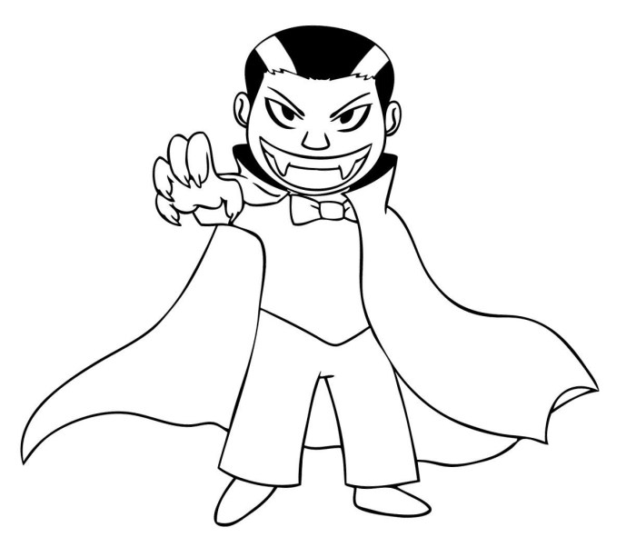 Anime boy coloring pages vampire