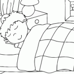 Sleeping animals coloring pages