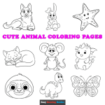 Animal catcher coloring pages