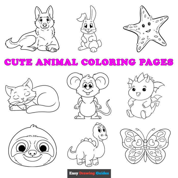 Animals clipart coloring pages