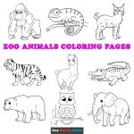 Animal free printable coloring pages for kids