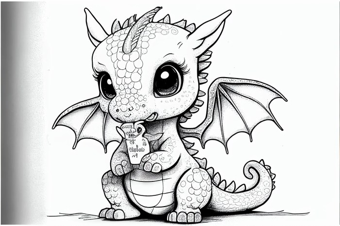 Dragon coloring pages cute baby printable color getcolorings print