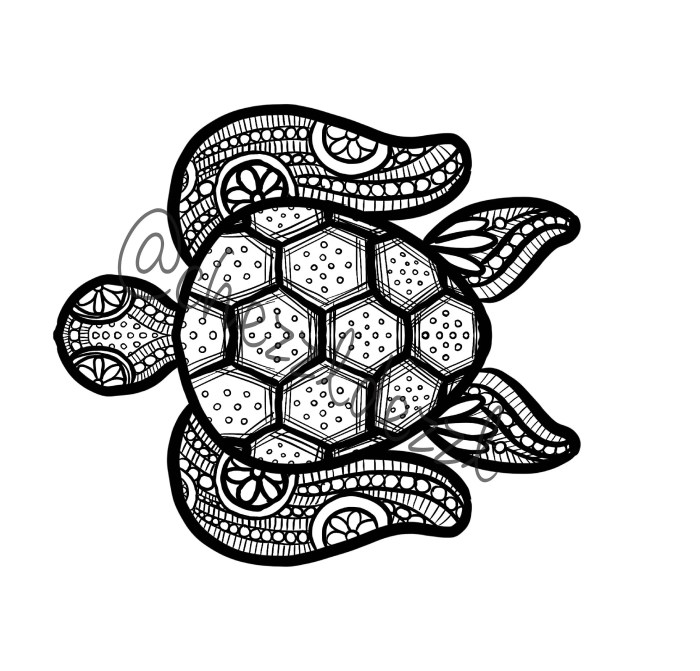 Animated turtle coloring pages