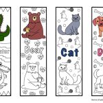 Animal coloring book marks