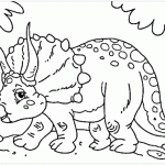 Coloring pages of animals dinosaurs