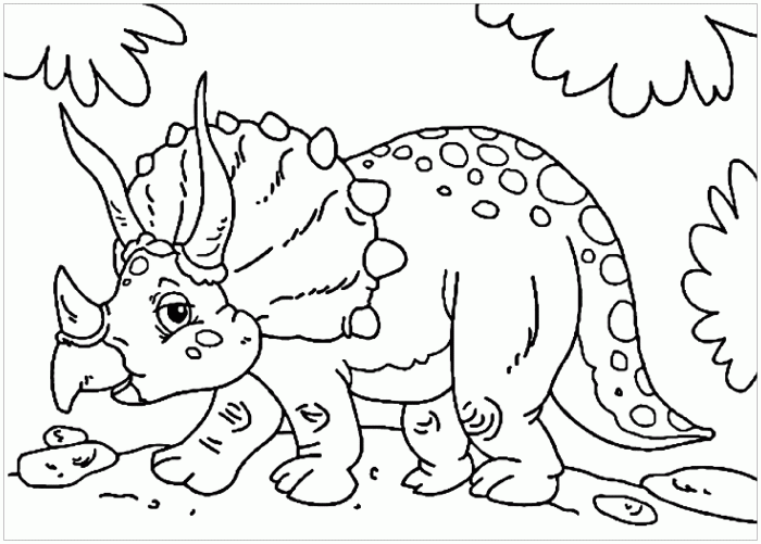 Coloring pages of animals dinosaurs