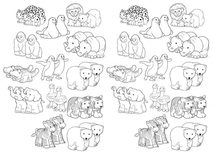 Animals marching to ark coloring picture