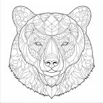 Animals stress relief coloring book