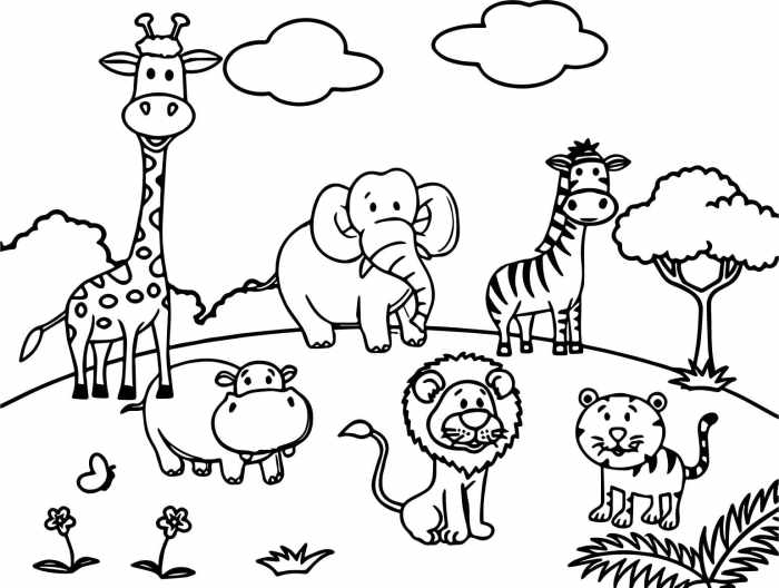 Animal sight word coloring pages for kindergarten