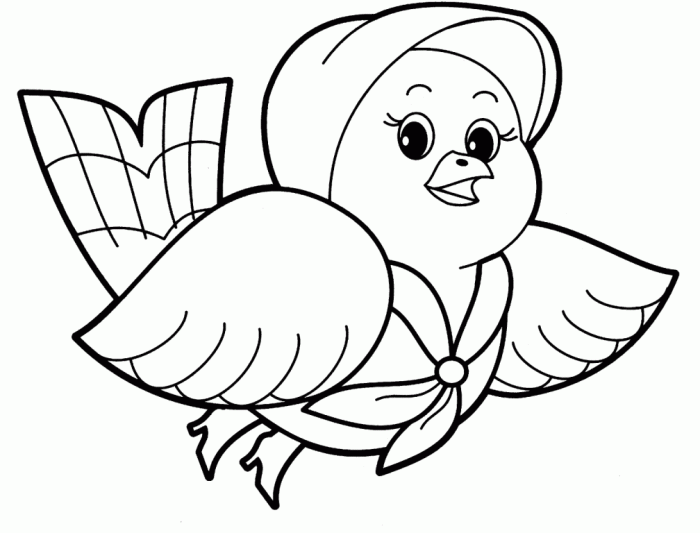 Animal cute coloring pages for kids