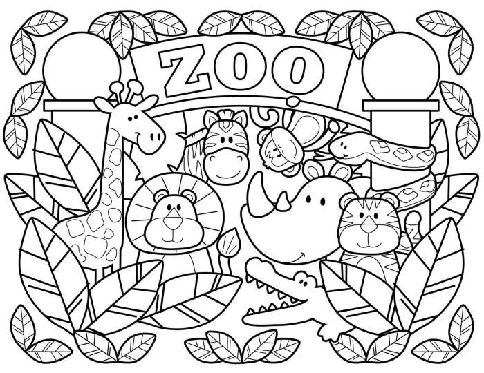 Animal coloring book for toddlers