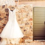 Fit and flair wedding dress