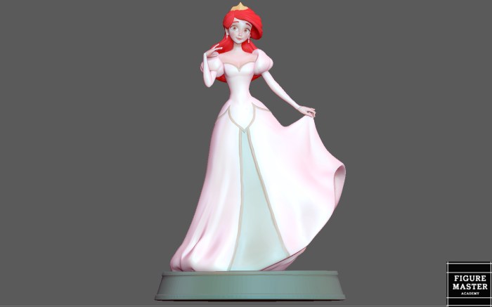 Ariel mermaid wedding dress