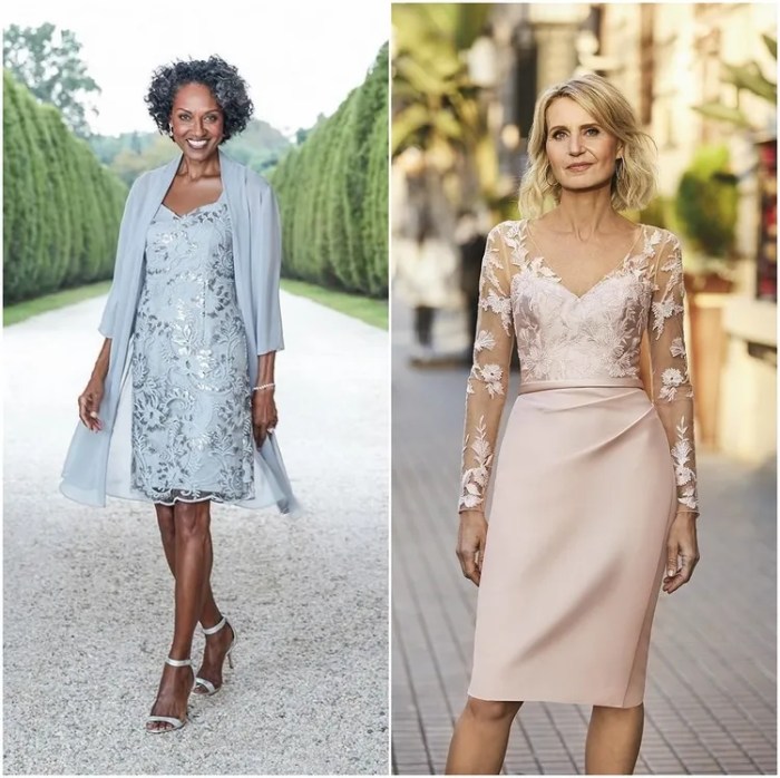 Elegant dresses for wedding guests over 50