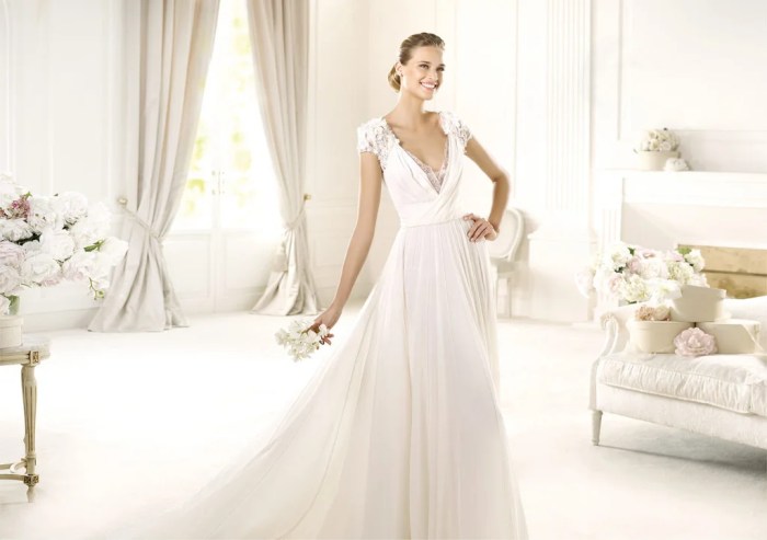 Chiffon wedding guest dress