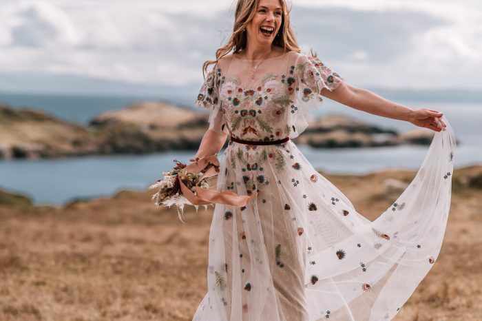 Wedding guest floral dress