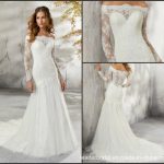 Wedding dress with long sleeves