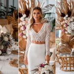 Boho chic wedding dress