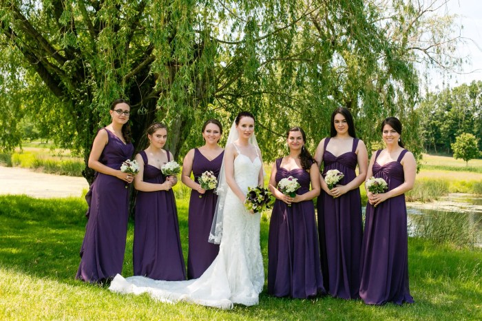 Dark purple dresses for weddings