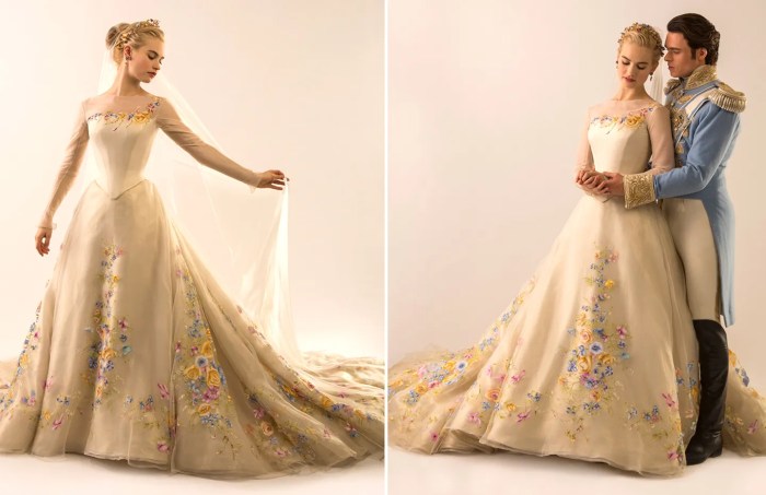 Cinderella live action wedding dress