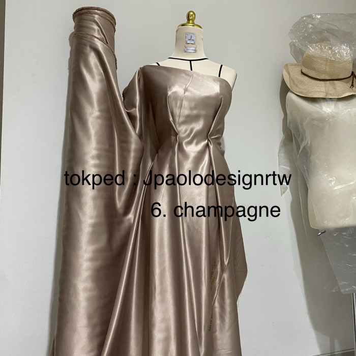 A line satin wedding dress