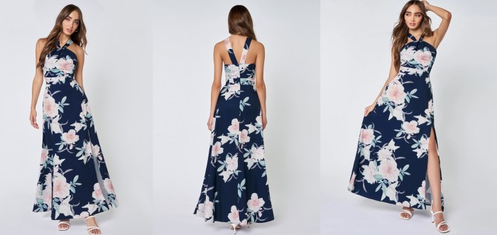 Flower wedding guest dress