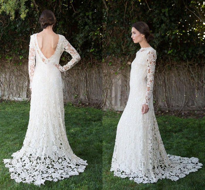 Lace overlay wedding dress