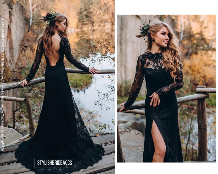 Black dresses for a wedding