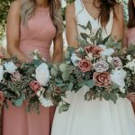 Dusty rose wedding guest dress