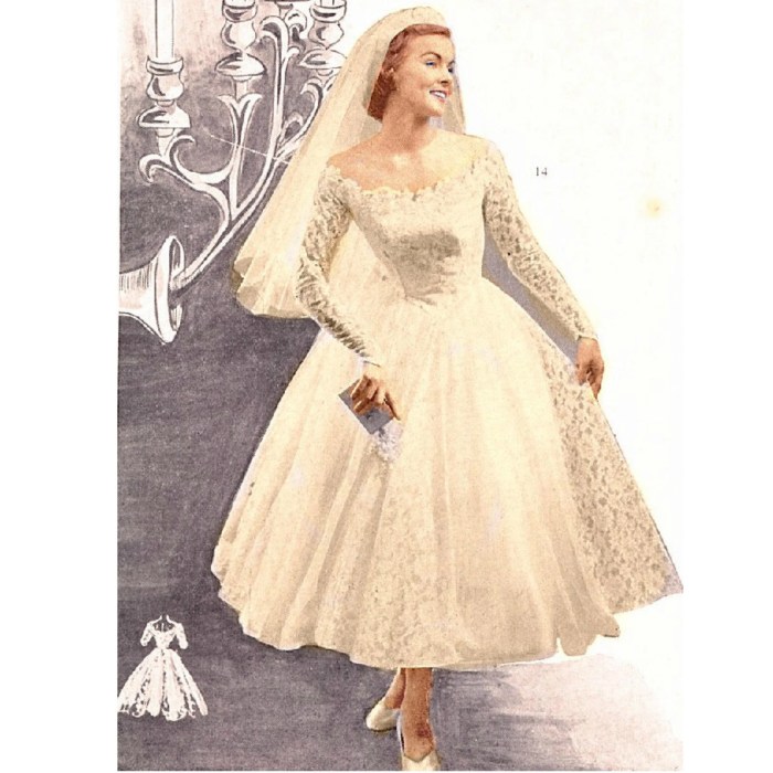 Vintage 50s wedding dress