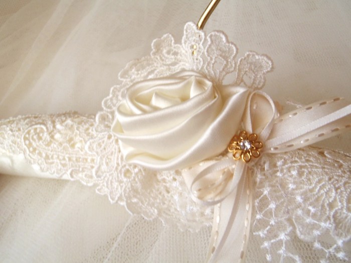 Wedding dress coat hanger